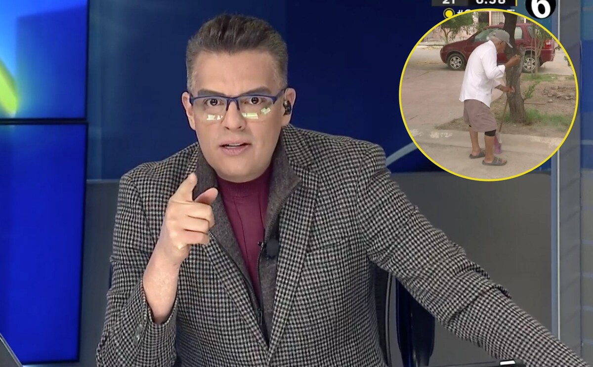 Ángel Carrillo enviando un contundente mensaje a un hombre que asaltó a un adulto mayor en Torreón.