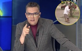 Ángel Carrillo enviando un contundente mensaje a un hombre que asaltó a un adulto mayor en Torreón.