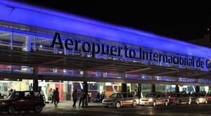 Vista por fuera del Aeropuerto Internacional de Guadalajara