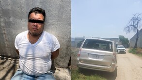 Hombre detenido en Temascalapa
