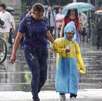 Persisten las fuertes lluvias en la capital del país.