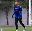 Nahuel Guzmán en el entrenamiento de Tigres previo a la final de Champions Cup.