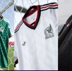 Tres ediciones del uniforme de la Selección Mexicana