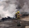 Un incendio en un pastizal alcanzó una vulcanizadora ubicada sobre el Libramiento Norte, a la altura de Carrizal Grande y la colonia Azteca.