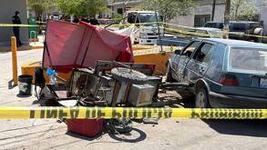 Vehículo con puesto callejero accidentados