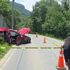 Se mantiene acordonada la zona del incidente en Santiago.