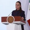 Claudia Sheinbaum, presidenta de México, asegurando que bloqueo de cuentas de Rocha Moya es preventivo