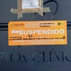 Sello de suspensión en un consultorio clínico clandestino.