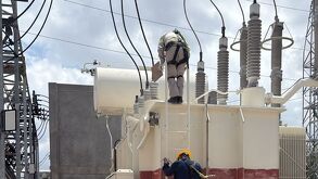 Apagón masivo que afectó a más de 100 colonias y maquiladoras en Reynosa.