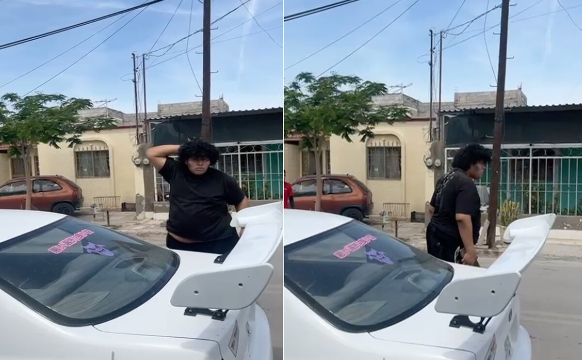 Andrés, joven que en un episodio psicótico causó diversos daños en automóviles de sus vecinos-
