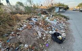 Tiradero clandestino en colonia Campo Nuevo Zaragoza de Torreón.