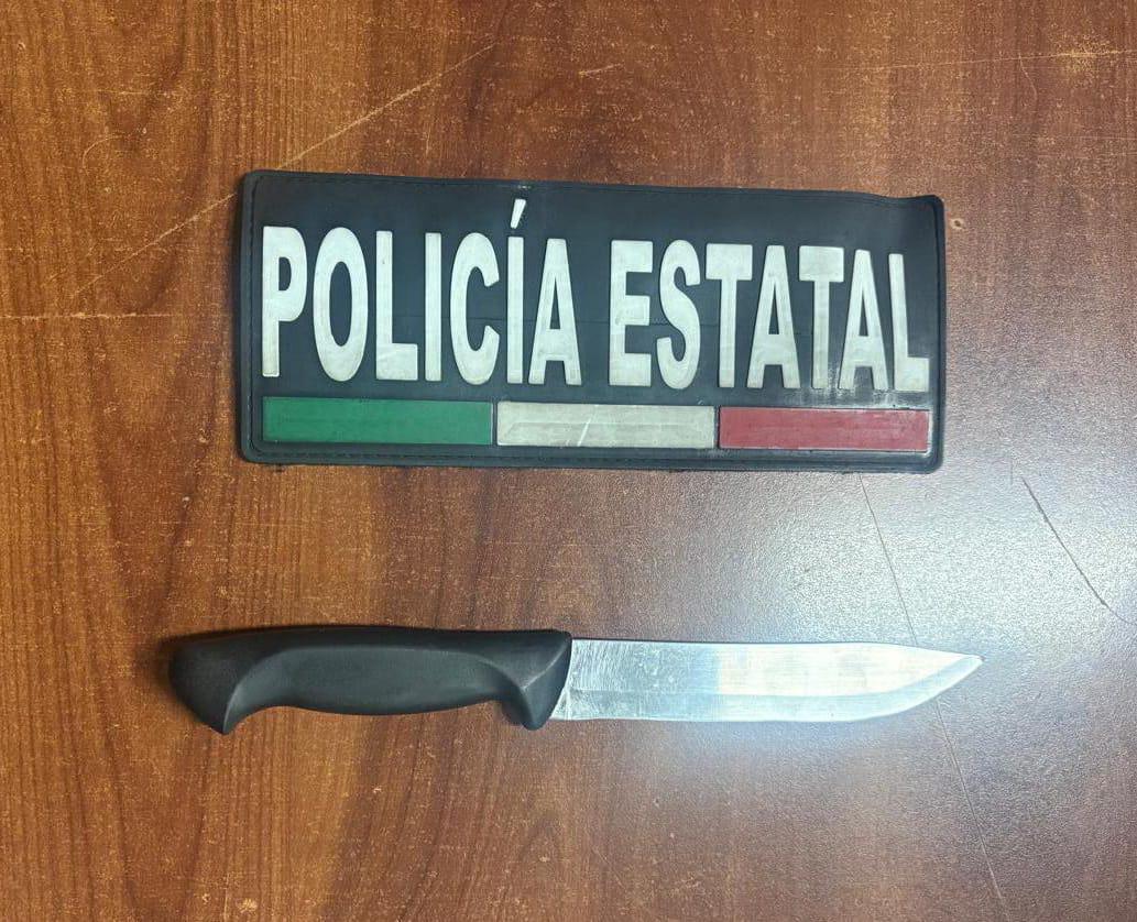 Cuchillo con el que mujer robó bebé en El Chamizal, Naucalpan
