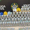 El material audiovisual compartido por la policía muestra miles de copias que estaban listas para ser distribuidas y comercializadas en Brasil.