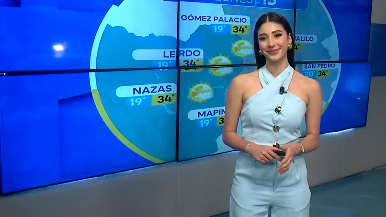 Fanny Ramírez nos da el pronóstico del tiempo en Laguna para este lunes 25 de mayo 2026.