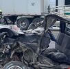 Accidente de pick-up y tráiler en carretera Monterrey-Saltillo