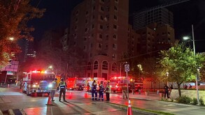 El conato de incendio se registró en el décimo piso del inmueble