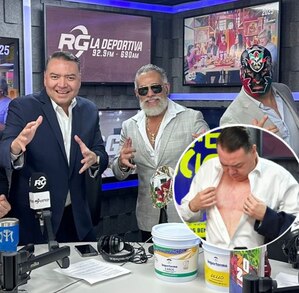 Luchadores de la Dinastía Wagner junto a Edu Torres y Willie González en RG La Deportiva.