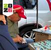 El puesto de Don Gama con su hija Paola en av. tepeyac