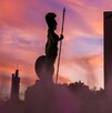 Glorieta la Minerva con atardecer