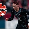 Marcelo Flores jugando un partido con la Selección de Canadá en 2026.