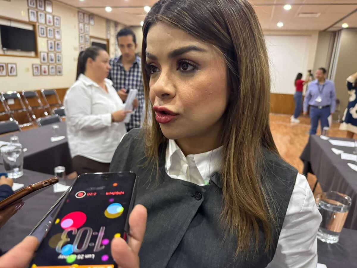 Gabriela Cárdenas dando declaraciones acerca de la iniciativa mandada por el gobierno de Jalisco