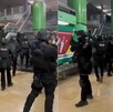 Policías de Fuerza Civil en operativo de seguridad en Metro.