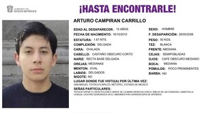 Desaparece Arturo Campirán, hijo del secretario del Ayuntamiento de Metepec, en San Miguel Totocuitlapilco.