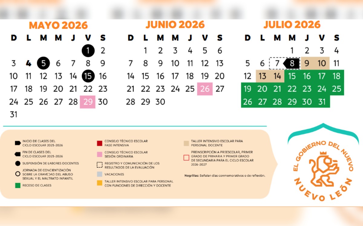 Calendario escolar de Nuevo León