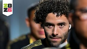 César Huerta en una concentración con la Selección Mexicana.
