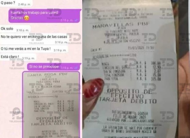 Chat de Whats App donde se describe el pago de una cuota.