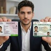 Hombre sacando su CURP biométrica con la licencia de conducir en el Estado de México.
