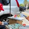 El puesto de Don Gama con su hija Paola en av. tepeyac