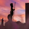 Glorieta la Minerva con atardecer