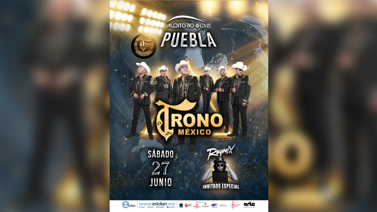 Cartel con los datos de su presentación, una imagen de la agrupación y en la parte inferior izquierda del invitado especial