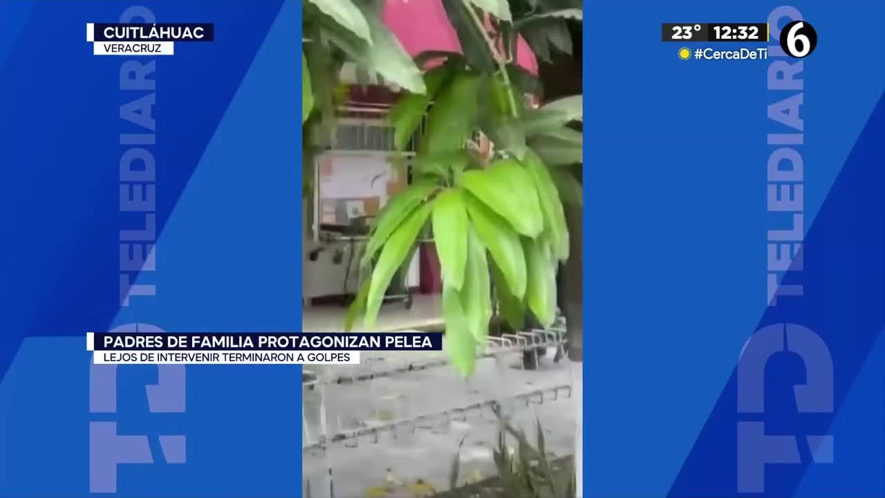 Pleito escolar terminó en riña familiar en vía pública en Cuitláhuac, Veracruz.