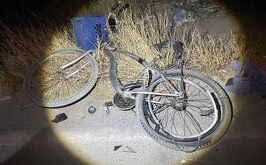Bicicleta de un hombre de la tercera edad involucrado en un accidente en carretera Torreón-San Pedro.