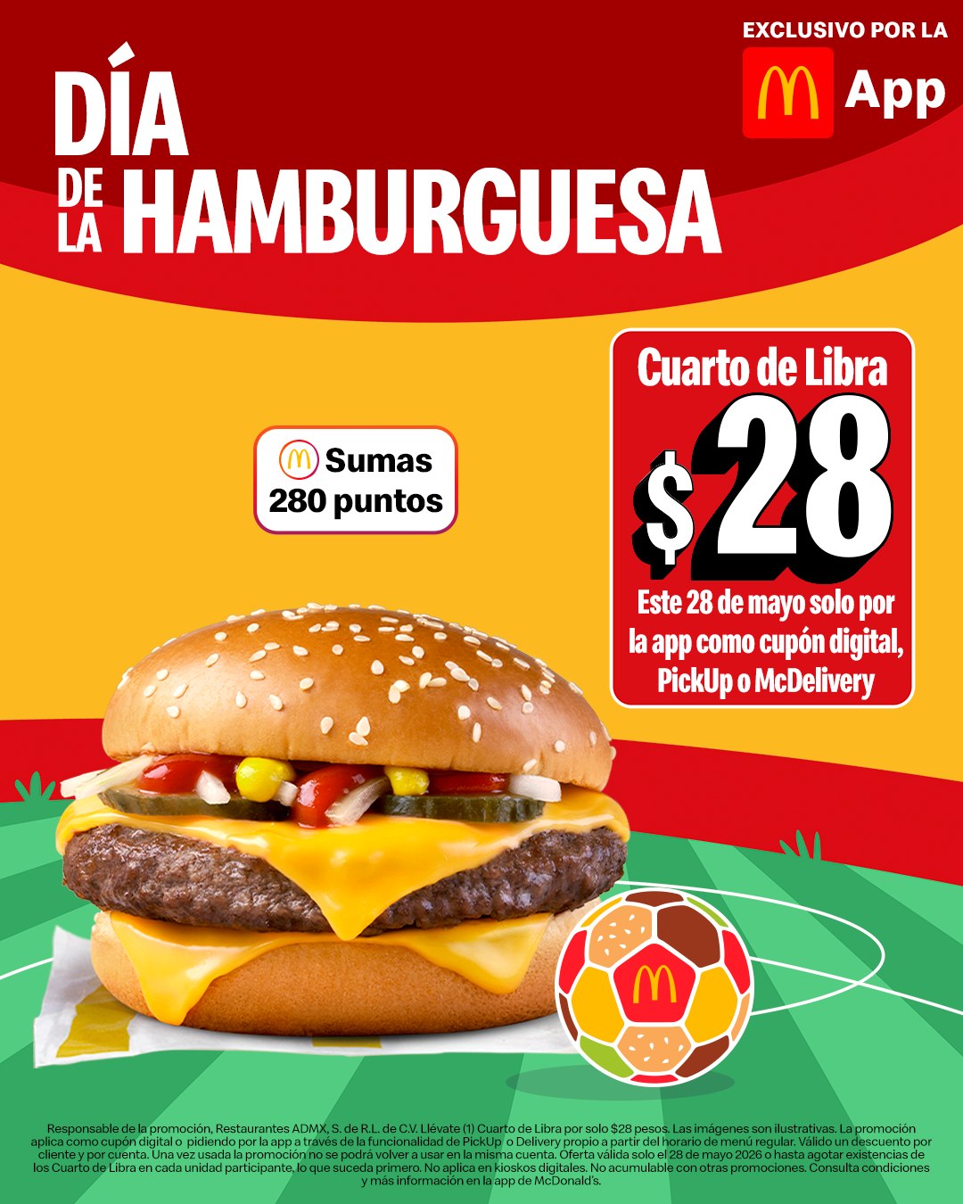 McDonald’s activó una promoción especial por el Burger Day 2026 disponible únicamente desde su aplicación móvil.
