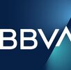 Logotipo de BBVA color azul.