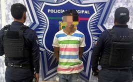 Joven que fue detenido por amenazar con arma de fuego a encargados de un anexo.
