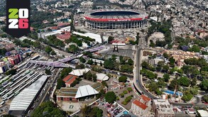 Estadio de la Ciudad de México vista aérea