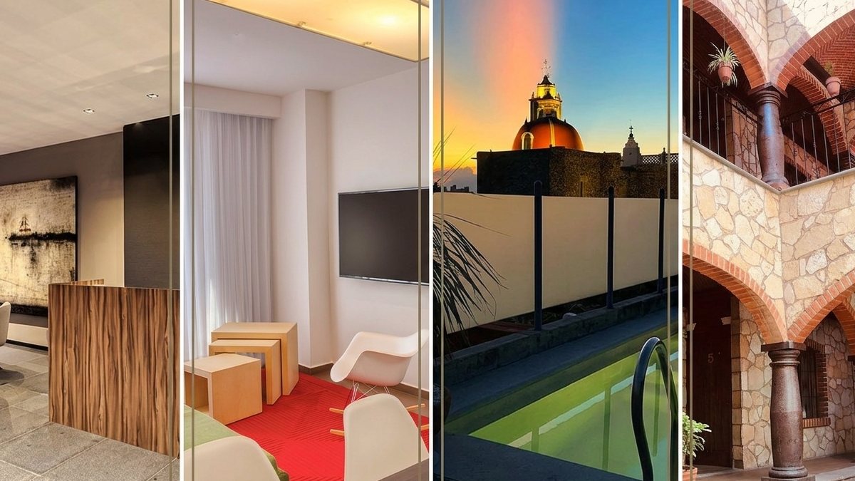 Camas, almohadas y características ambientales de habitaciones de hotel