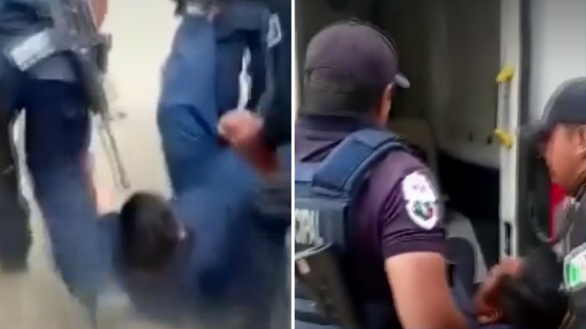 Policías municipales agreden a conductor durante una revisión.