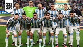 Jugadores de la Selección Argentina previo a la Final del Mundial de Qatar 2022.