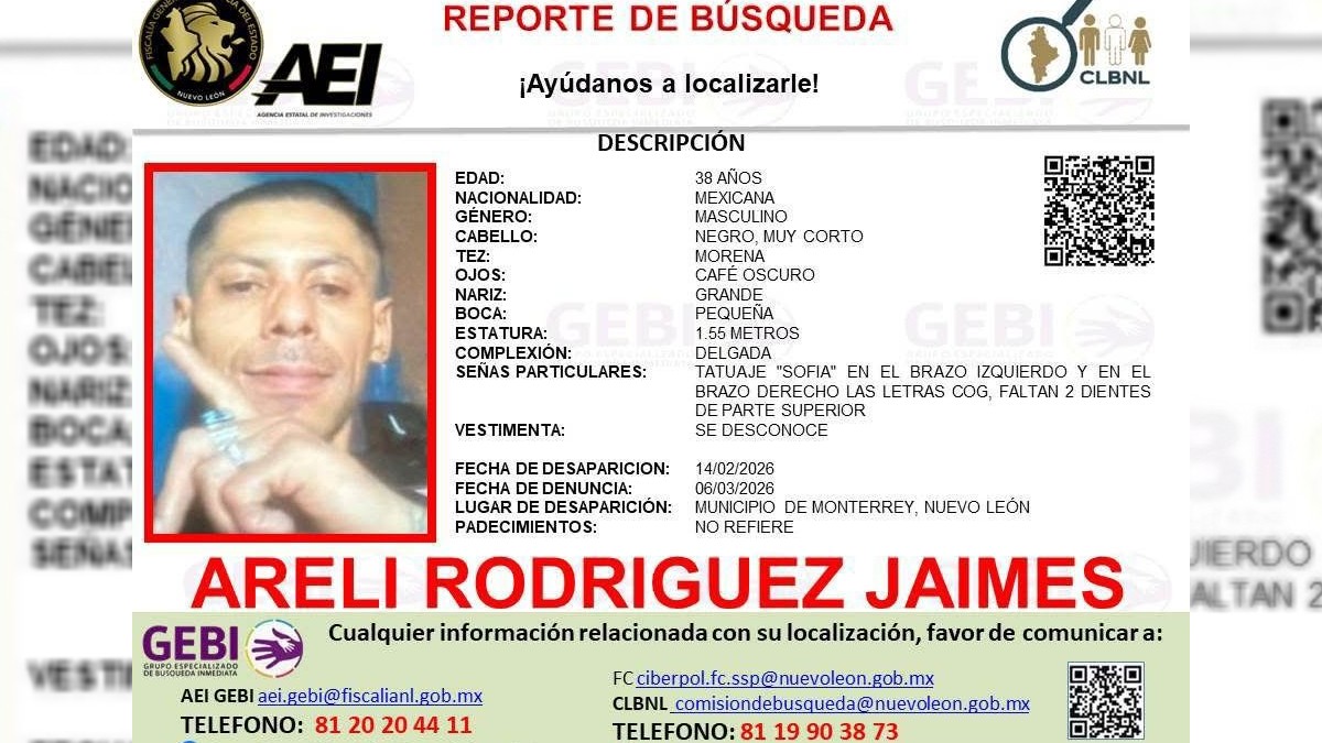 Autoridades realizaron un cateo en la colonia Industrial de Monterrey para buscar a un hombre desaparecido desde febrero.