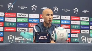 Guido Pizarro en conferencia de prensa previo a la Final de Champions Cup.