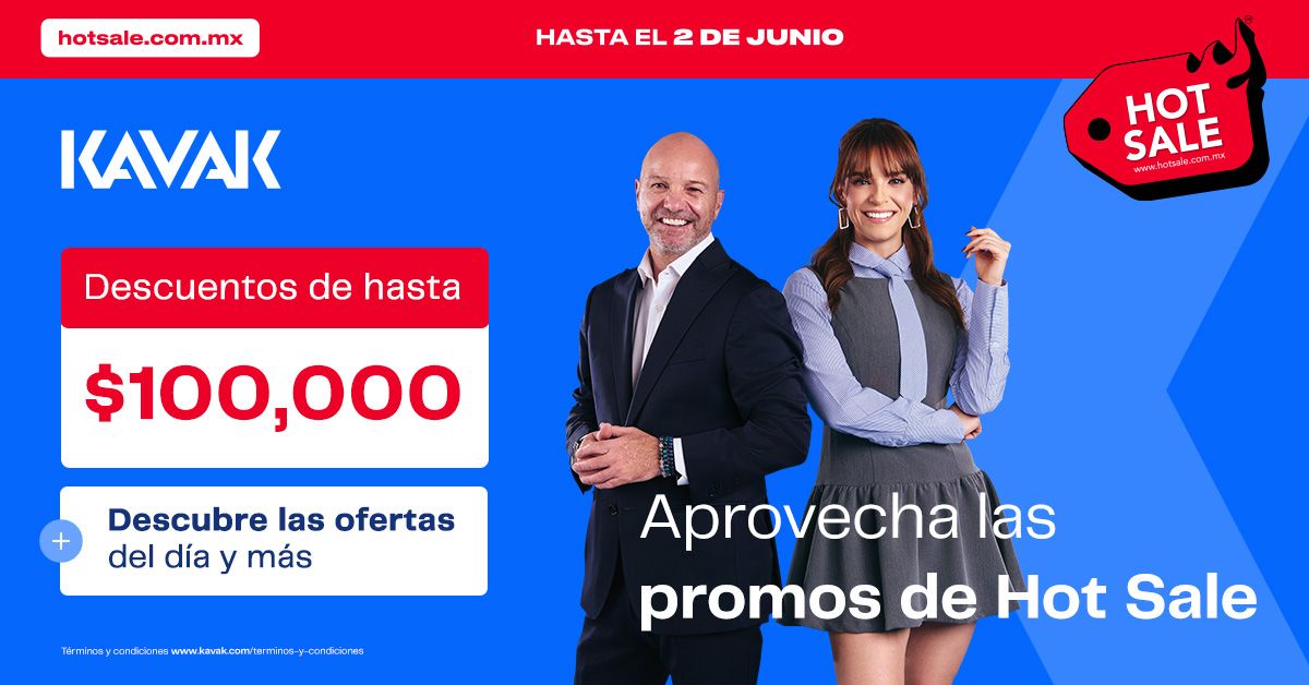 Hasta 100 mil pesos de descuento en Kavak por Hot Sale