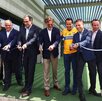 Directivos de Tigres en la inauguración del CET.