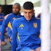 Juan Brunetta durante una sesión de entrenamiento con Tigres en el gimnasio.