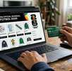 Un sitio de internet sobre productos del Mundial en una una computadora portátil