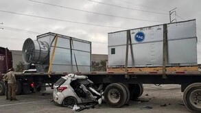 Choque en carretera a Laredo.